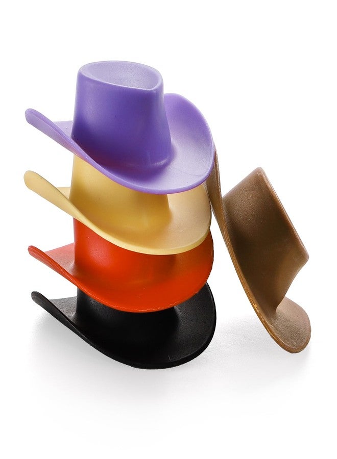 Cididu 200 Pcs Mini Cowboy Hats, Tiny Cowboy Hat for Crafts, 2 Inch Plastic Miniature Western Cowboy Cowgirl Hat, Small Party Hats for Doll Pet Cake Cupcake Bottle Decor Outdoor Party - Image 4